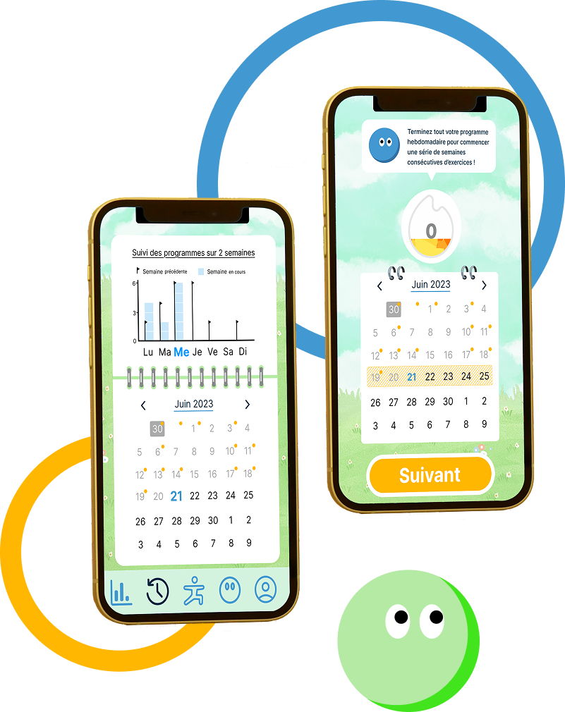 Captures d'écran de la page d'historique de l'application mobile MATVISIO Omnes.