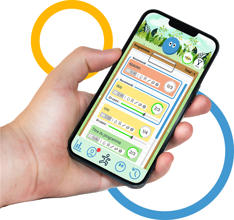 Capture d'écran de la page d'accueil de l'application mobile MATVISIO Omnes.